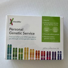23 and Me Personal Genetic Service DNA Saliva Collection Kit Exp 06/2018 SEALED