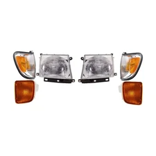 Evan Fischer Headlight Kit-Halogen, Fit For Toyota Tacoma 1998-2000, w/ Bulbs