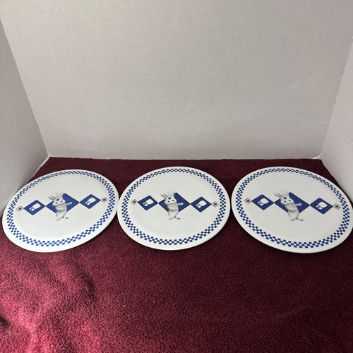 Set of 3 immaculate Pillsbury Doughboy Poppin Fresh Chef Style 8" Trivet