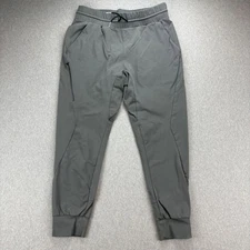 BYLT Joggers Mens L Gray Tapered Zip Pockets Performance Stretch Athletic Casual