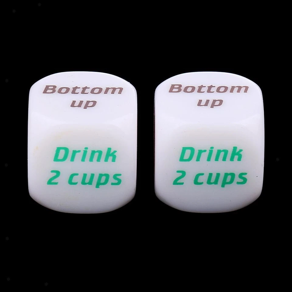 2 Acrylic Drinking Decider Die for Toy - Image 2 of 4