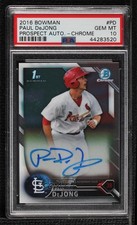2016 Bowman Chrome Prospect Auto Paul DeJong #CPA-PD PSA 10 GEM MT Auto 1an5