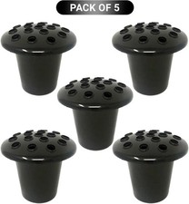 5 x Grave Pots with Lids | Memorial Cemetery Vases | Flower Holders for Graves