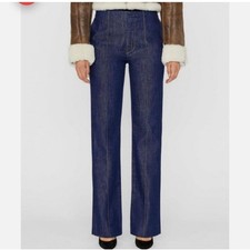 Frame Pintuck Denim Trouser Size 27