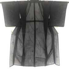 JAPANESE KIMONO FINE PATTERN 149.5cm 4 ft 11 in PURE SILK ZZ1272