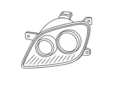 Peugeot 205 Scheinwerfer links  4025941 6204A4