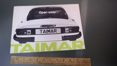 Vtg OEM Original 1976 TVR Taimar TURBO Sports Car Dealership Sales Brochure
