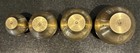 4 Pc Handcrafted Brass Holy Water Pots, Handmade in India Midcentury — photo 7