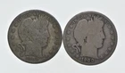 1892-1915 Lot 2 1906-D 1900-S Barber 90% Half Dollars - Coin Collection *023