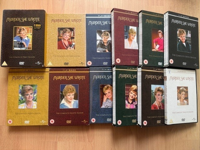 Murder She Wrote Seasons 1-12 DVD Boxsets - Very Good Condition