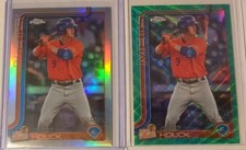 Colin Houck - 2025 Topps Pro Debut Chrome Aqua Wave /75 & Chrome Refractor /199