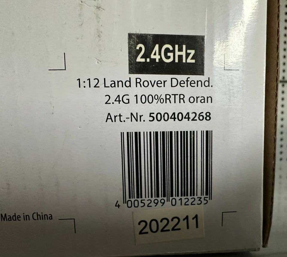 Carson Land Rover Defender RTR 1:12  2. Ghz Orange   -  500404268 -  Neu/OVP - Bild 4 von 4