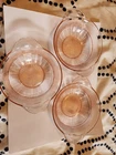3 Vintage Pink Depression Anchor Hocking Coronation Berry Bowls 5-5/8"