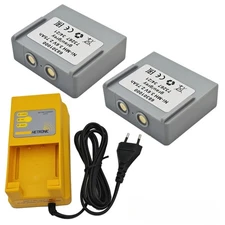 1PC Hetronic UCH-2 Battery Charger + 2PCS 68301000 3.6V 2750mAh Ni-MH Battery