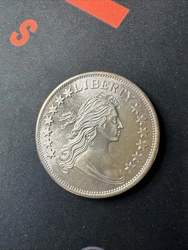 Liberty Draped Bust Design 1 Troy Oz .999 Fine Silver Bullion Round Ounce (B)