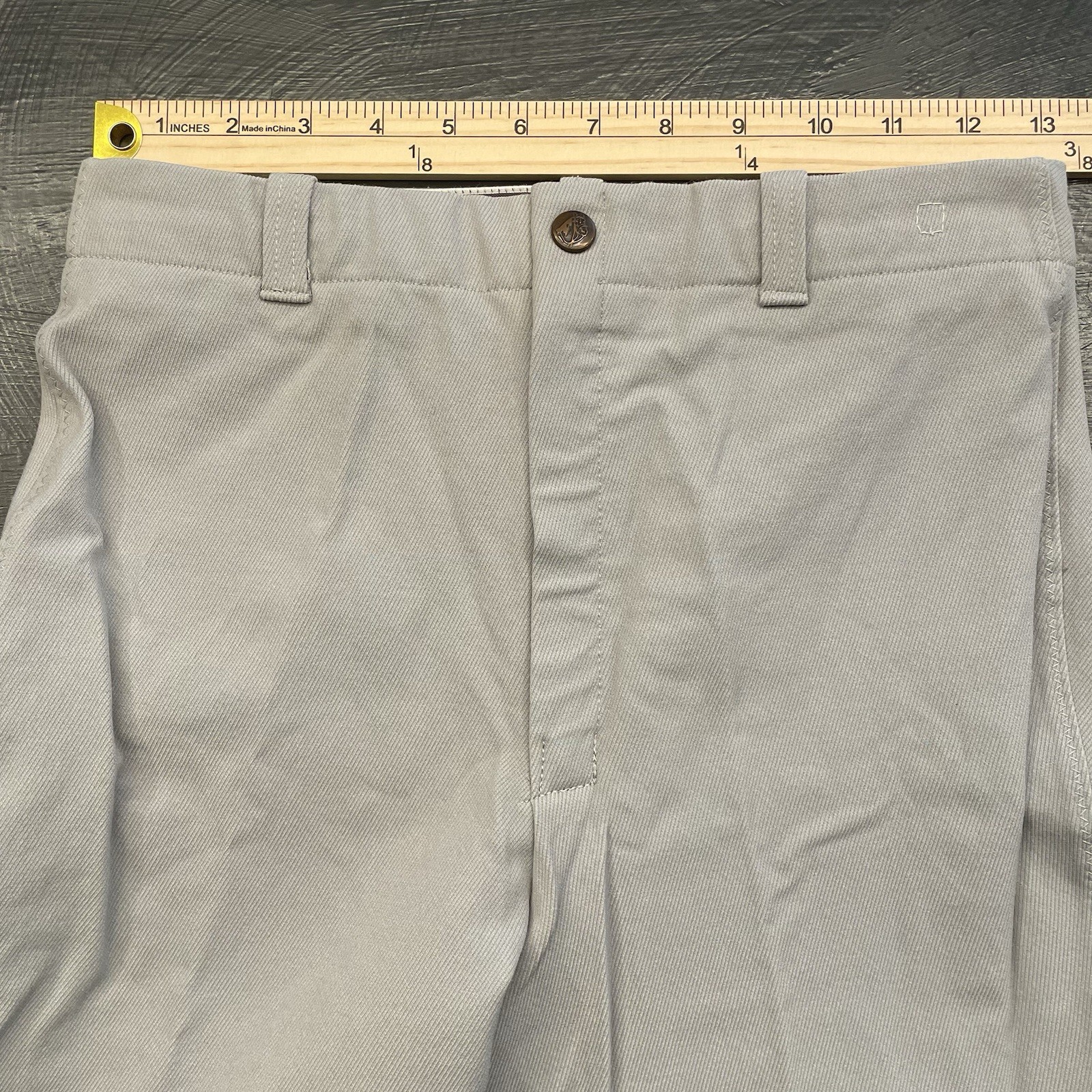 Tailored Sportsman Breeches Womens 26 Gray Knee Patch Horseback Riding Pants