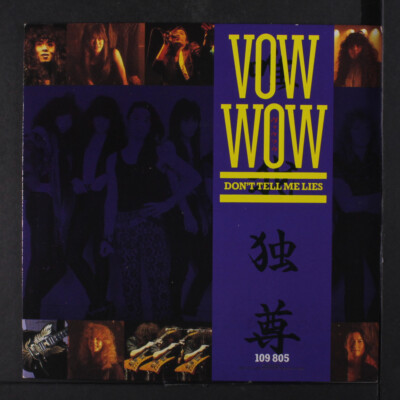 VOW WOW: don't tell me lies + 2 Arista 7'' Single 45 RPM