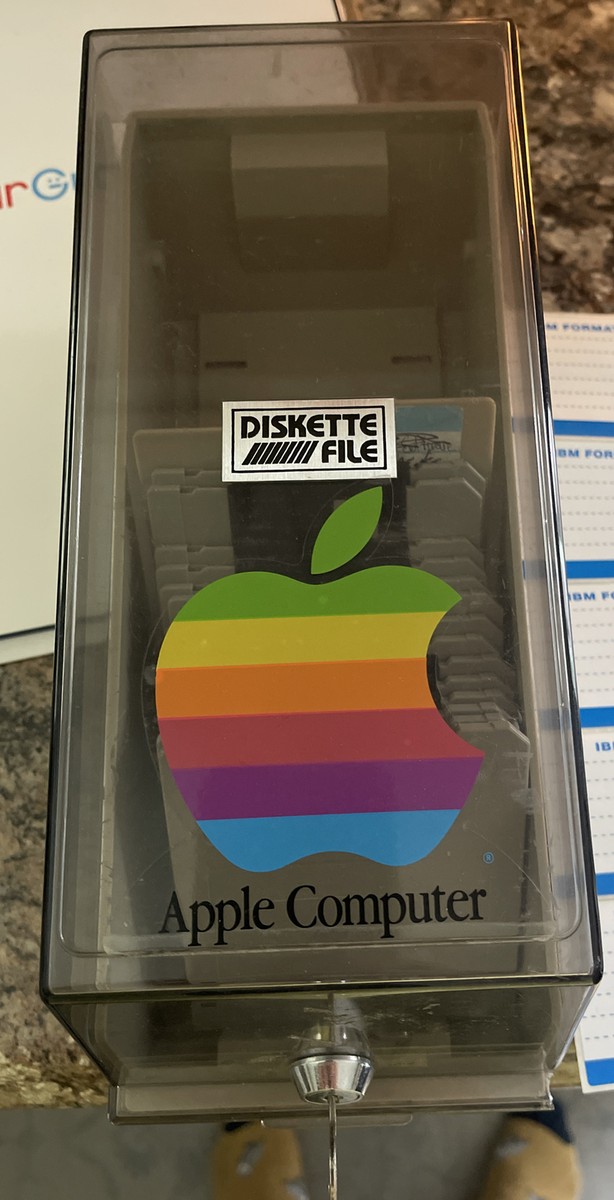 Apple - テスタ Vintage Diskette File Floppy Disc Holder w/ 16 New Discs 3.5