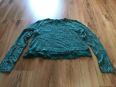 MNG Mango Casualwear langarm Shirt, Sweatshirt, Bluse Gr. S (36, 38) grün TOP !!