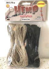 Pepperell Crafts 300 Ft Of Hemp All Natural Fibers EarthTones Sealed New 2012