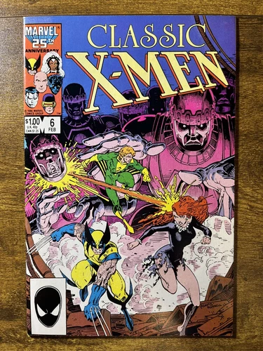 X-MEN CLASSIC 6 DIRECT EDITION JOHN BOLTON COVER MARVEL COMICS 1987 VINTAGE B