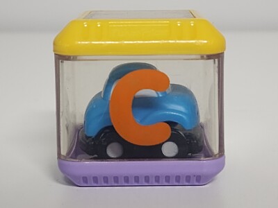 VINTAGE FISHER PRICE PEEK A BLOCKS SENSORY REPLACEMENT BLOCK  AIRPLANE LETTER C 