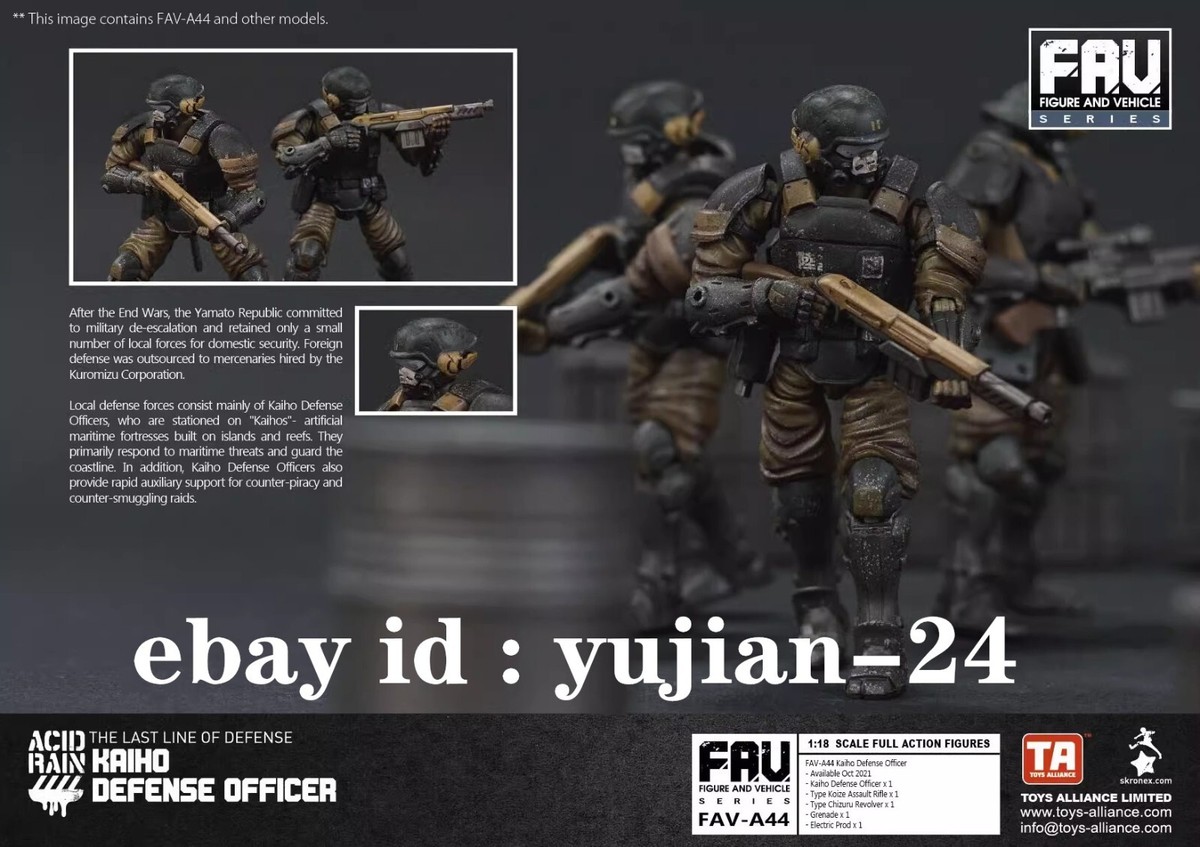 ACID RAIN 1:18 FAV-A44 Kaiho Defense Officer Action Figure --IN