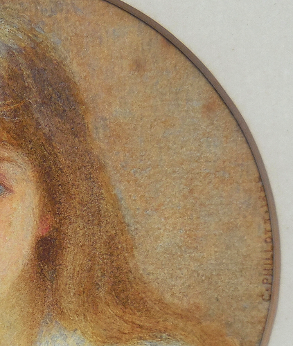 CONSTANCE PHILLOTT (British, 1842-1931) Miniature Portrait Painting SIGNED 1888 - Picture 5 of 12