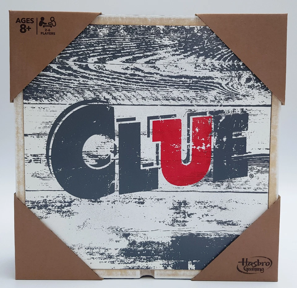 Cluedo Rustic Series Edition Family Board Game Wooden Box Crate Wood Clue Hasbro - Image 2 of 4