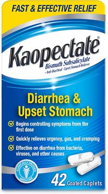 Kaopectate Multi-Symptom Anti-Diarrheal& Upset Stomach Reliever, 42 Caplets