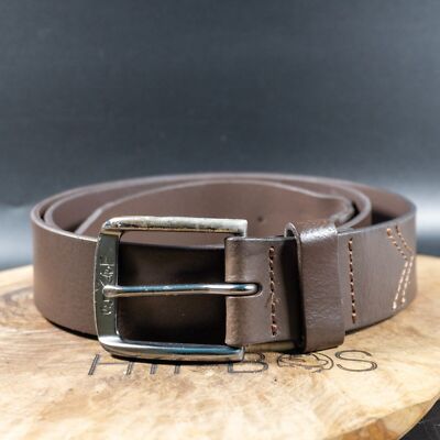 Levis Mens Belt Vintage Leather Belt Jeans Leather Belt  display picture 1