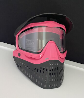 Masque de paintball neuf JT Proflex rose fuchsia fond noir
