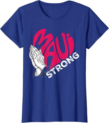 Pray For Maui Hawaii Strong Nature Lovers Gift Ladies' Crewneck T-Shirt