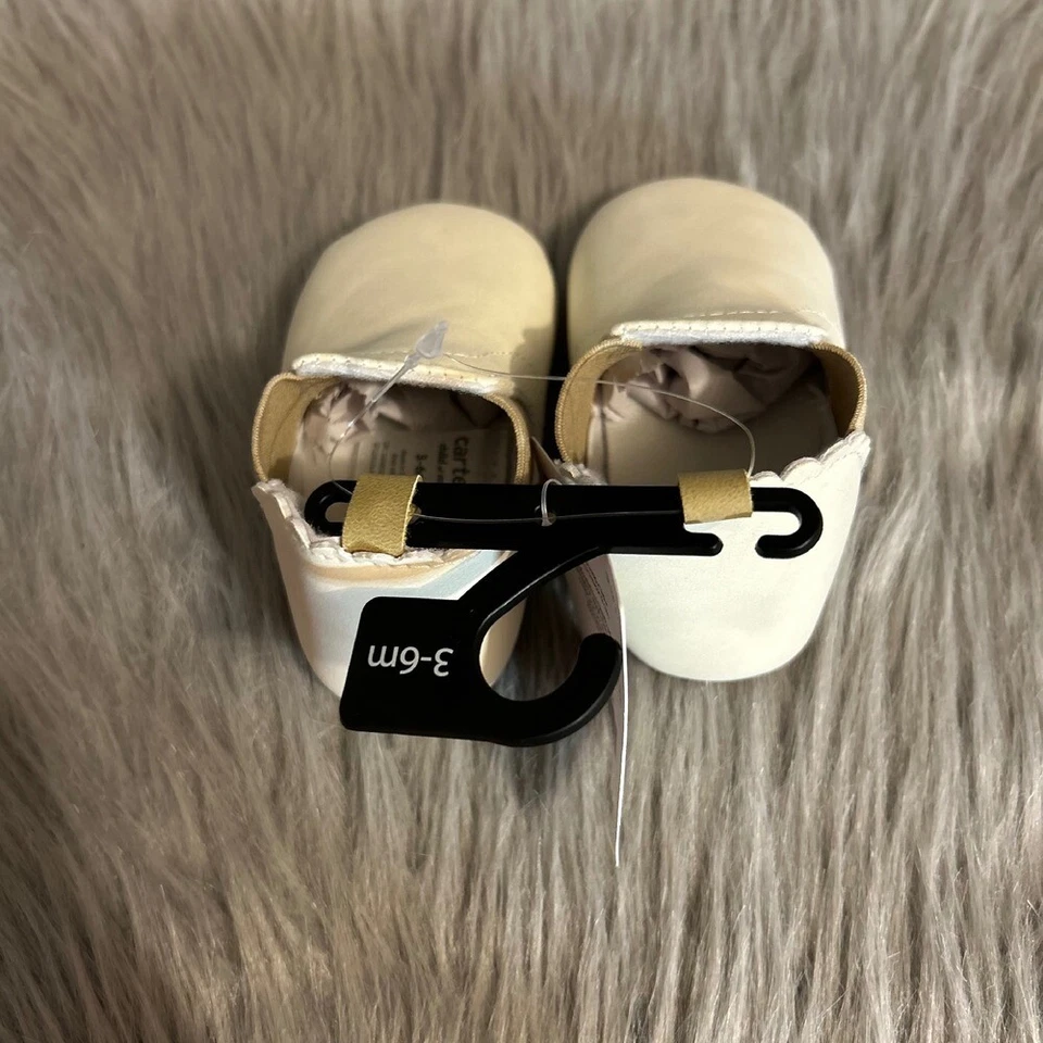 Carter's Child Of Mine Zapatos de Bebé Infantil Niña Talla 3-6 Meses Botines Blancos Foto 4 de 4