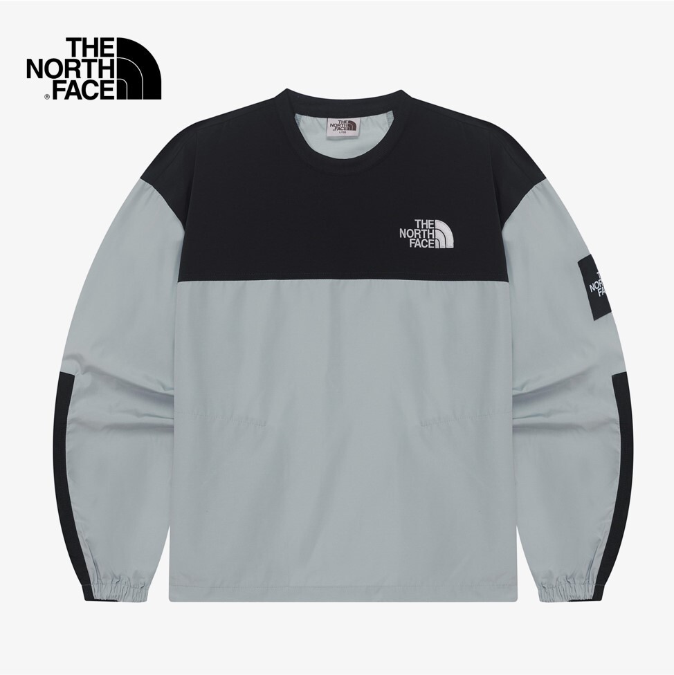 The North Face Korea ALBANY CREWNECK COOL_GRAY NM5MR03 ASIAN FIT