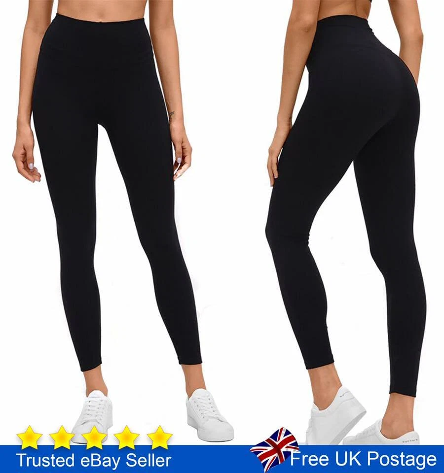 Tummy Control Leggings High Waist Stretch Fitness Sports Gym Trousers Ladies