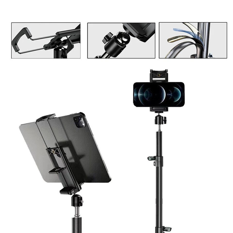 Suporte tripé de chão resistente 66,9"" ajustável para iPhone iPad Pro 7-11" - Imagem 4 de 4