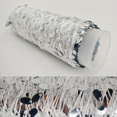 100g Glitzer Pailletten Garn Metallic Häkelgarn Taschen Bastelgarn Nähen