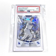 2024 Topps Chrome 50/50 Rare LA Logofractor #3 Shohei Ohtani 16/50 - PSA 9