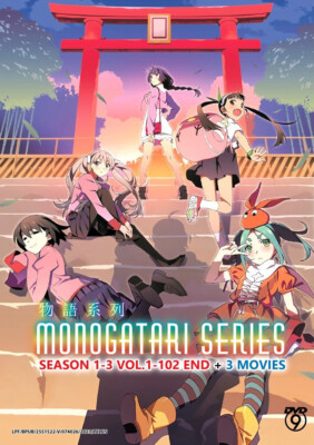 Monogatari Series the Complete Season 1 - 3 Anime 102 Eps 3 Mov DVD English Sub