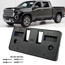 Front License Plate Tag Mounting Bracket Holder For 2019-2022 GMC Sierra 1500