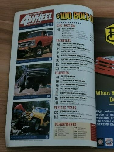 *Vintage Peterson's 4 Wheel & Off Road Magazine August 1995*Monster Truck* - Picture 2 of 2
