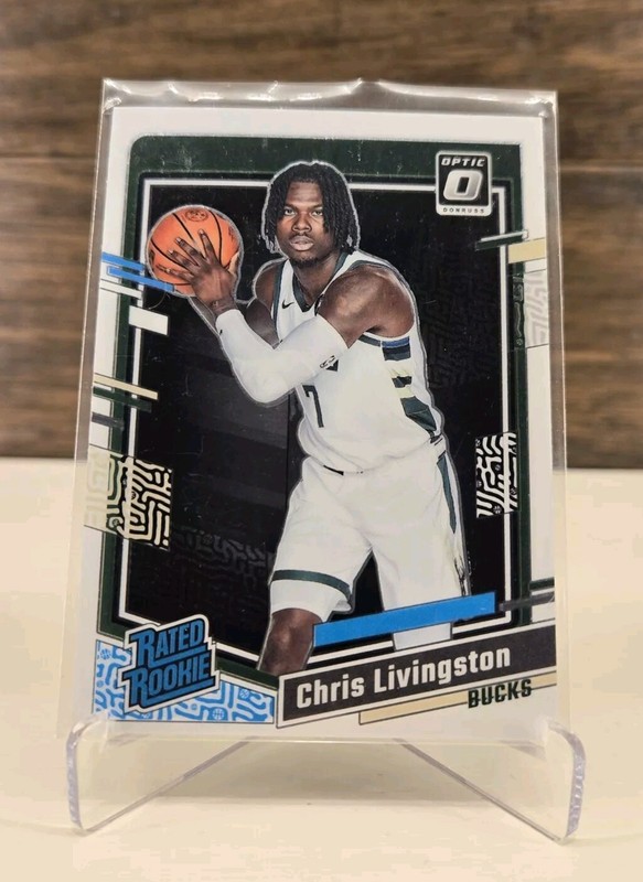 2023-24 Donruss Optic #222 Chris Livingston Rated Rookie Bucks