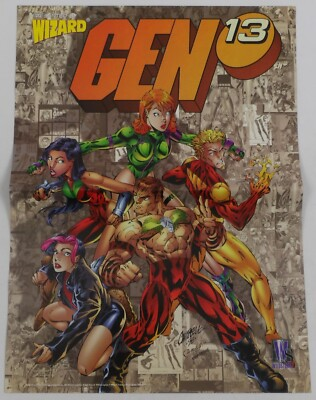 #ad Gen13 Avengers 10quot; x 14quot; Two Sided Poster J. Scott Cambell George Perez Gen 13 $14.99
