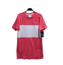 Champion Brand NWT Womens Size XS Pink White Color Block Athletic T-Shirt Dress