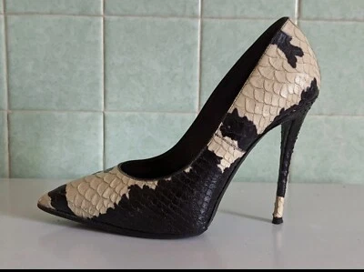 Escarpins talons aiguille python Giuseppe Zanotti 37 - Photo 1/4