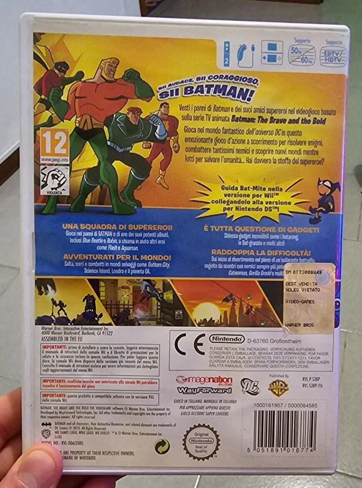 Batman: The Brave and the Bold - Il Videogioco Nintendo Wii PAL ITA - Immagine 2 di 4