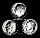 1965 1966 1967 Sms Roosevelt Dime From U.S. Mint