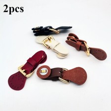 2pcs PU Buckle Connectors Clasp Replacement Snap Toggle Fasteners Bag Lock Craft