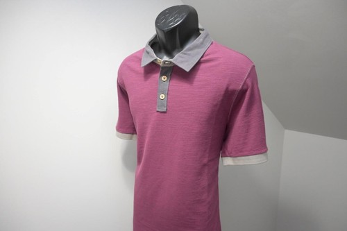 Camisa Polo Carbono 2 Cobalto Borgoña Manga Corta Informal Para Hombre Talla Grande - Imagen 3 de 7